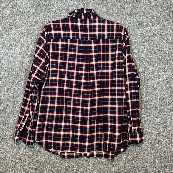 Uniqlo Shirt Mens XL Blue Flannel Plaid Long Sleeve Button Up Soft Casual - Picture 8 of 9